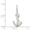 Sterling Silver Fouled Anchor Charm Jewelry Pendant 26mm x 11mm